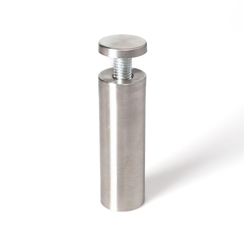 OUTWATER Stainless Steel Standoff 1 Inch Diameter x 3 Inch Barrel Length Brushed Finish for PVC, Glass and Acrylic Sign Stand Off Wall Anchors and Screws 4 Piece Pack for Heavy Signs - Image 4